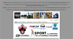 Desktop Screenshot of bcfloorball.com